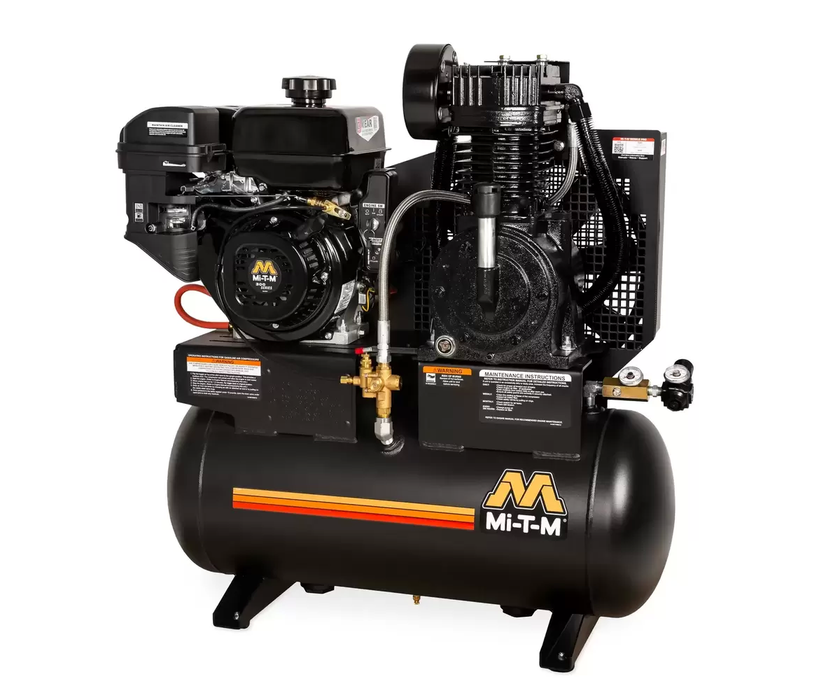 20-Gallon Two Stage Gasoline - Stationary - Electric Start