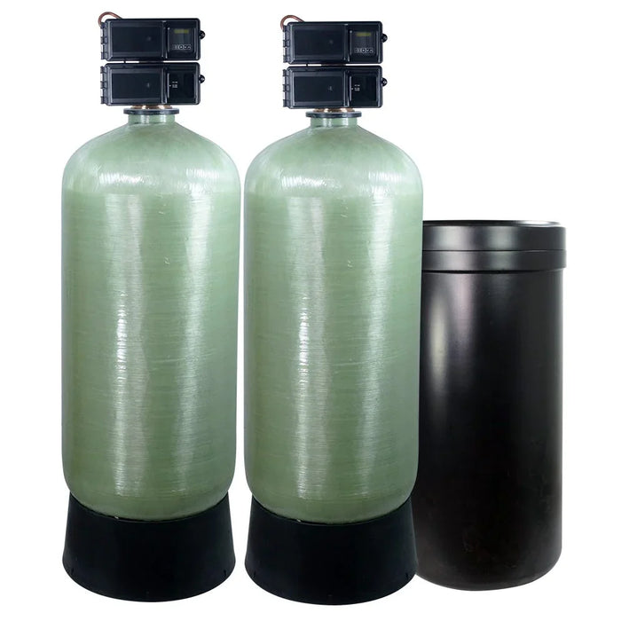 Fleck 3900 3" Duplex Commercial Metered Water Softener