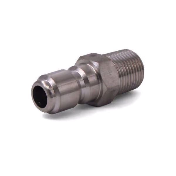 Quick Coupler Nipple, 3/8″ MPT 6000 PSI Stainless Steel
