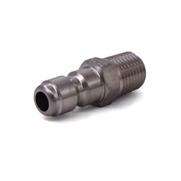 Quick Coupler Nipple, 1/4″ MPT 6000 PSI Stainless Steel