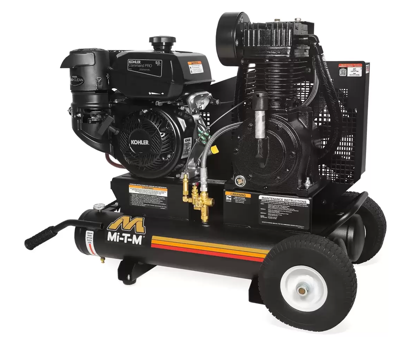 8-Gallon Industrial Two Stage Gasoline Air Compressor (Kohler Engine)