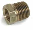 PIPE BUSHING, BRASS, 1/2” x 3/8”