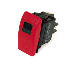 ROCKER SWITCH, CARLING M-CIRCUIT, RED ACTUATR
