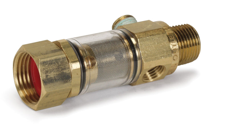 INLINE FILTER,1/2”NPT x 3/4”GH W-1/4” BYPASS