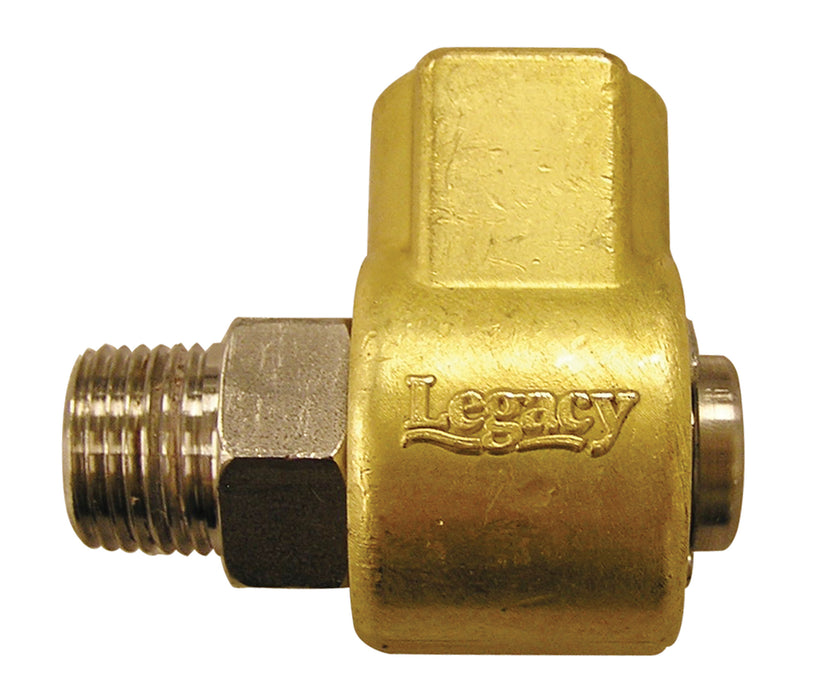 T SWIVEL, 1-2”F OUT x 3-8”M IN
